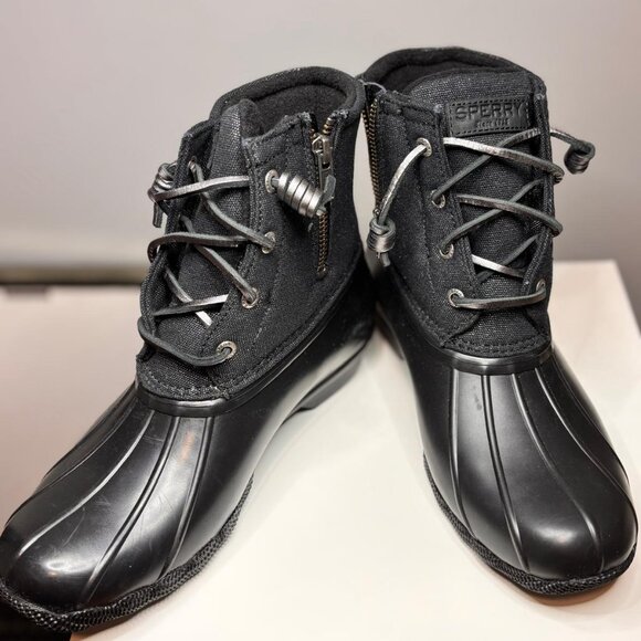 Sperry Pebbled Leather Duck Boot Size 8 - Picture 2 of 7